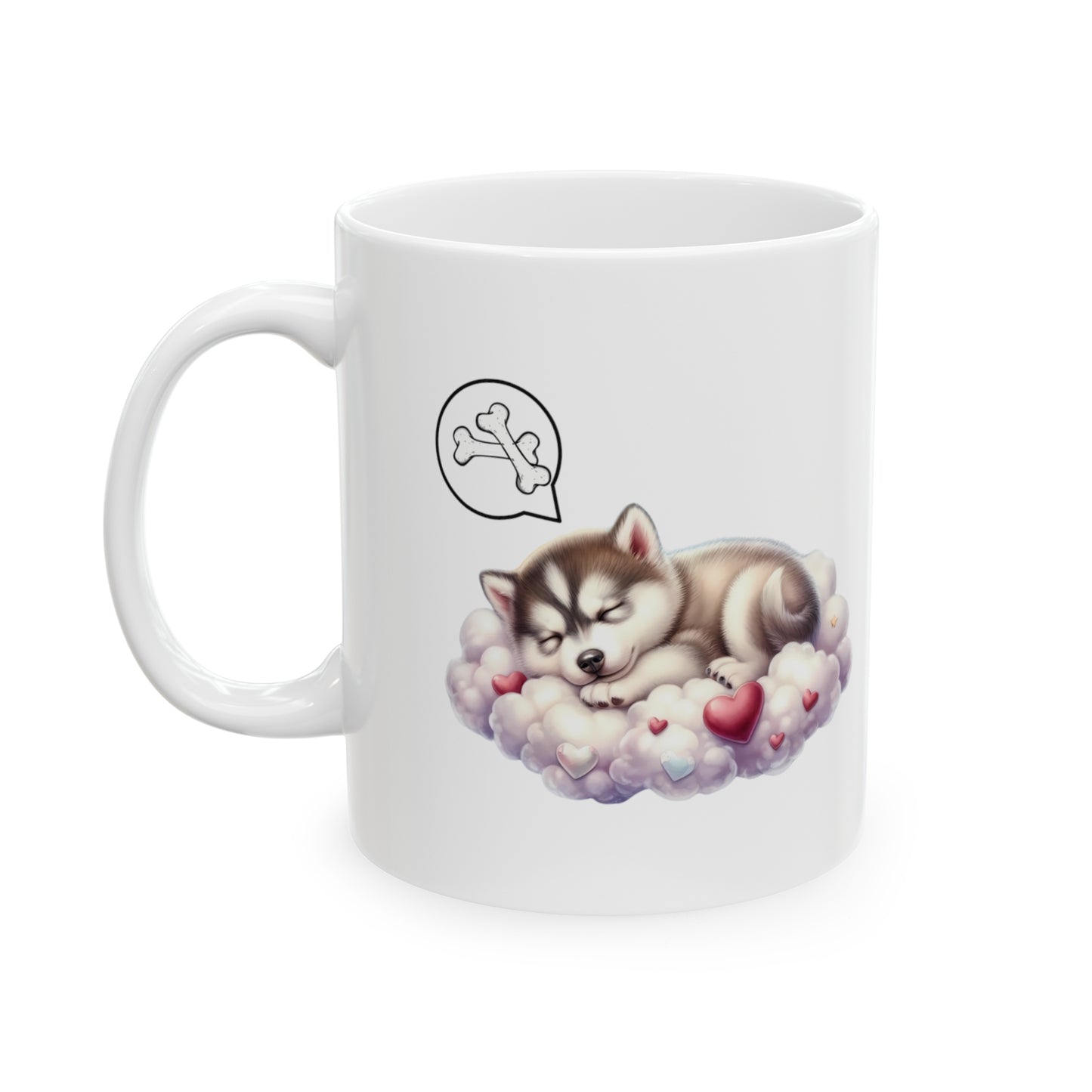 Dog Mug - Husky Puppy Sleeping Mug, 11oz (3)