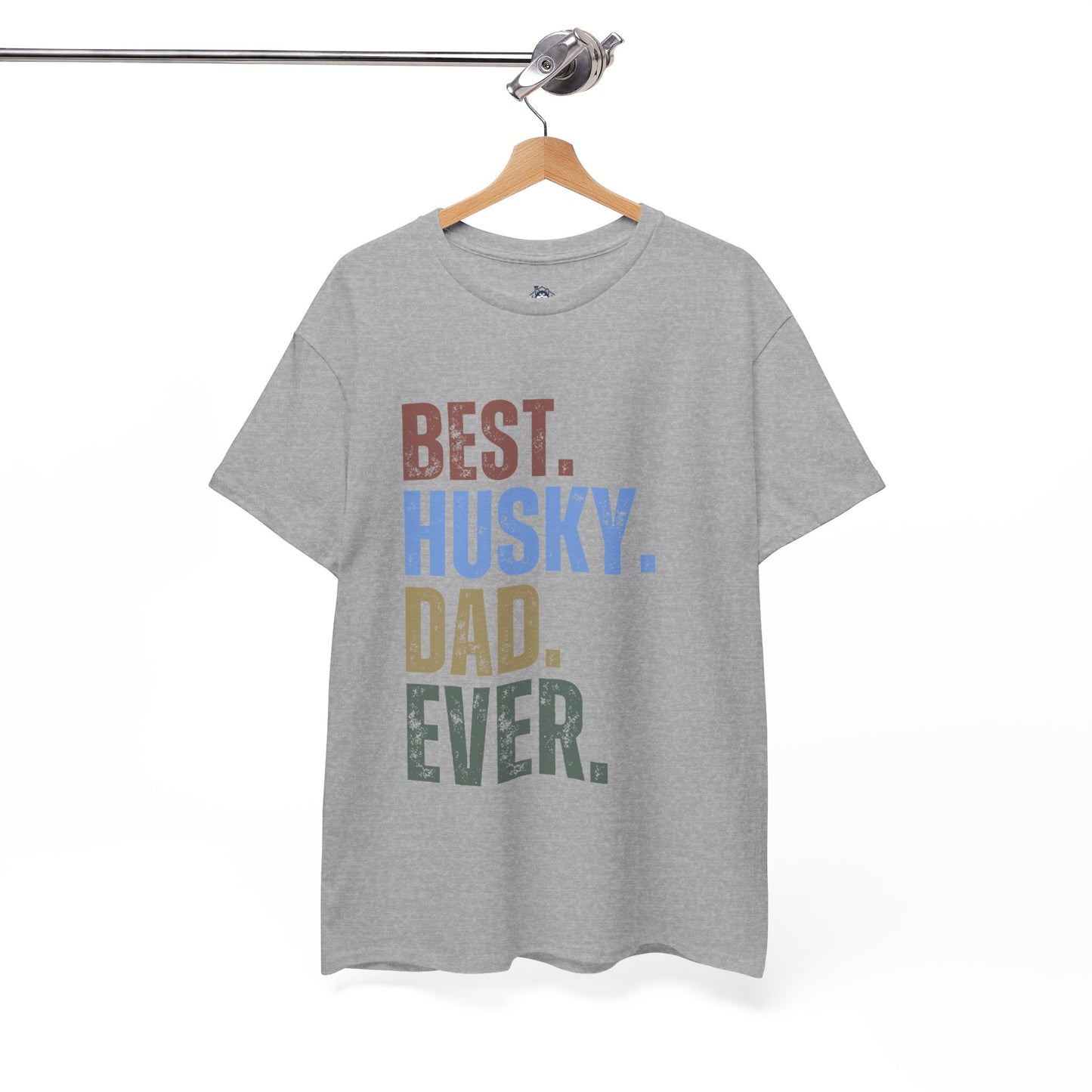 "BEST HUSKY DAD EVER" T-shirt, Funny Husky T-shirt, T-shirt For Siberian Husky Lovers, Siberian Husky Dad T-Shirt, Unisex Cotton Tee.