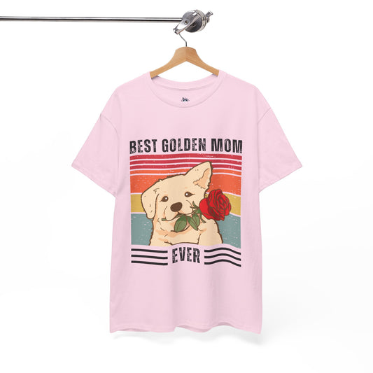 Best Golden Mom Ever T-shirt, Funny Golden Retriever T-shirt, T-shirt For Golden Retriever Lovers, Unisex Cotton Tee.