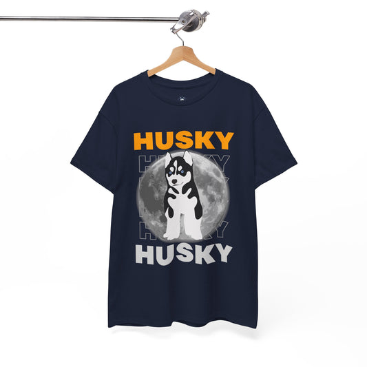 "HUSKY" T-shirt, T-shirt For Siberian Husky Lovers, Siberian Husky Owner T-Shirt, Unisex Cotton Tee.