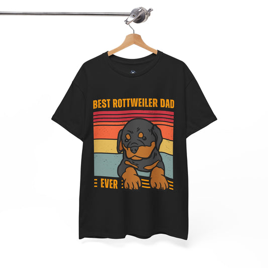 "Best Rottweiler Dad Ever" T-shirt, Funny Rottweiler T-shirt, T-shirt For Rottweiler Lovers, Rottweiler Dad T-Shirt, Unisex Cotton Tee.