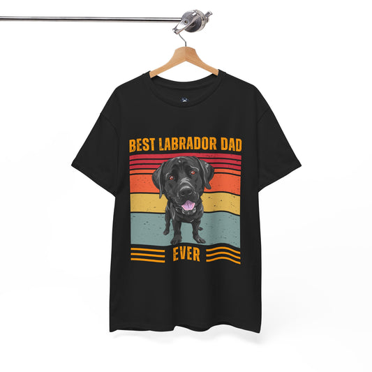 "Best Labrador Dad Ever" T-shirt, Funny Labrador Retriever T-shirt, T-shirt For Labrador Retriever Lovers, Labrador Retriever Owner T-shirt, Gift for the Labrador Retriever Owner, Unisex Cotton Tee.