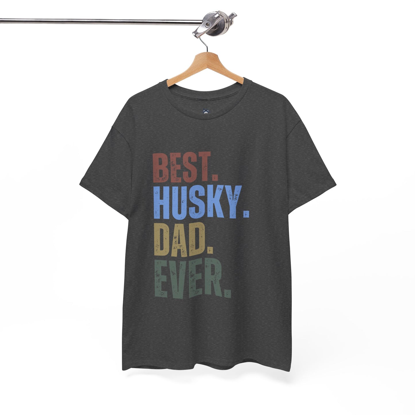 "BEST HUSKY DAD EVER" T-shirt, Funny Husky T-shirt, T-shirt For Siberian Husky Lovers, Siberian Husky Dad T-Shirt, Unisex Cotton Tee.