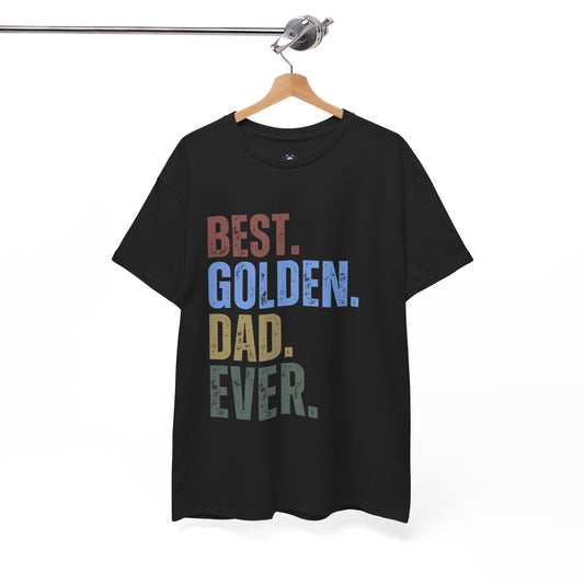 "BEST GOLDEN DAD EVER" T-shirt, Funny Golden Retriever T-shirt, T-shirt For Golden Retriever Lovers, Golden Retriever Dad T-Shirt, Unisex Cotton Tee.