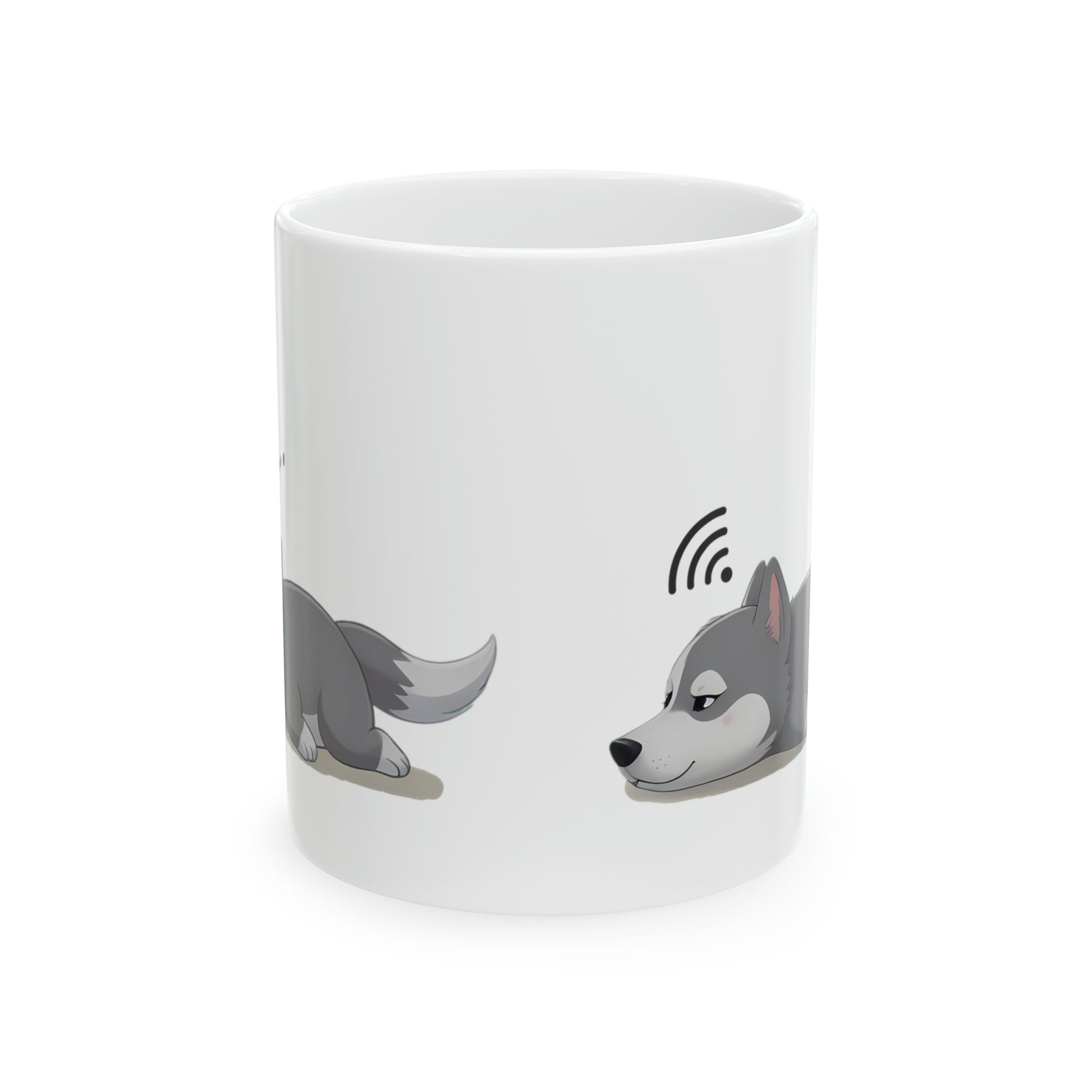 Lazy Husky Dog Mug for Gift