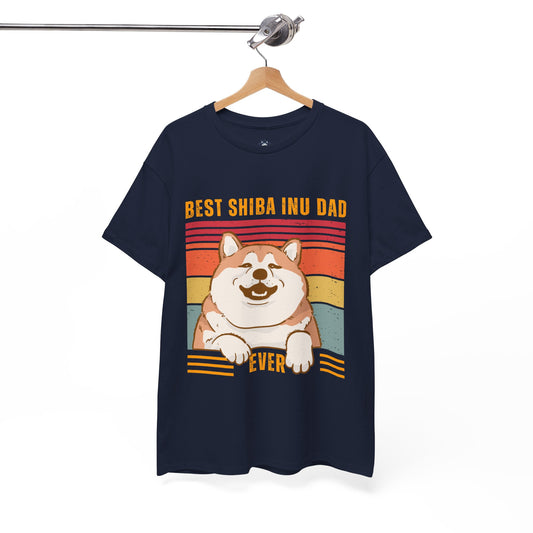 Best Shiba Inu Dad Ever T-shirt - Unisex Cotton Tee