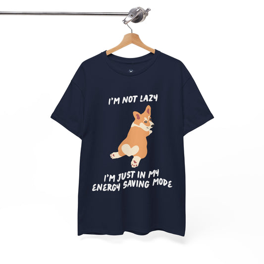 "I'm not lazy, I'm just in my energy saving mode" Corgi T-shirt, Funny Corgi T-shirt, T-shirt For Corgi Lovers, Corgi Owner T-Shirt, Unisex Cotton Tee..