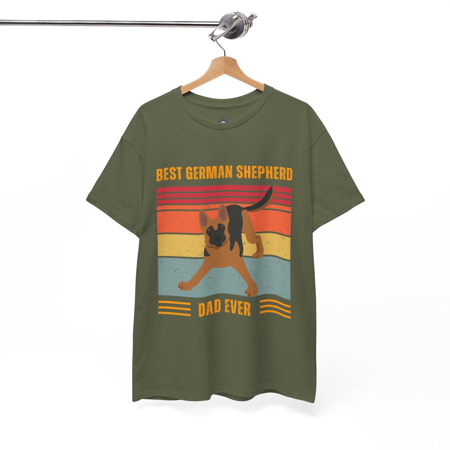 "Best German Shepherd Dad Ever" T-shirt, Funny German Shepherd T-shirt, T-shirt For German Shepherd Lovers, German Shepherd Dad T-Shirt, Unisex Cotton Tee.