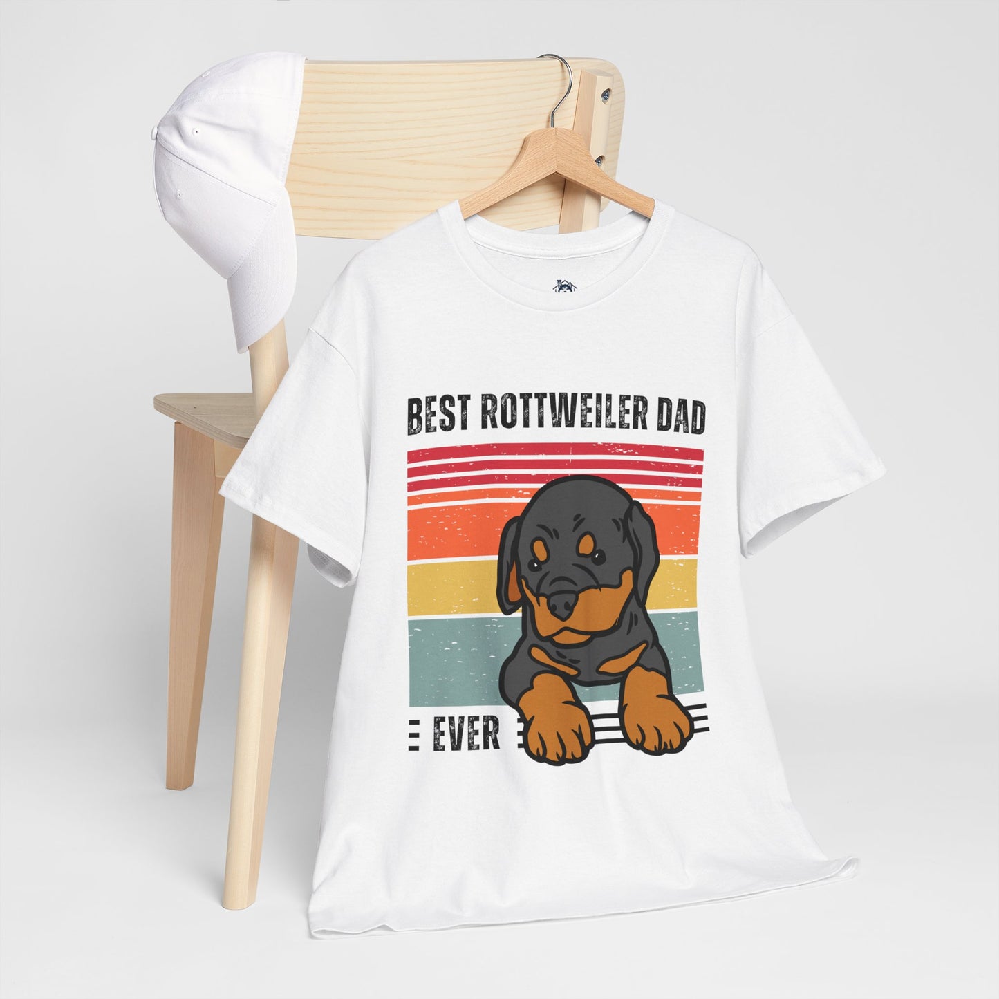 "Best Rottweiler Dad Ever" T-shirt, Funny Rottweiler T-shirt, T-shirt For Rottweiler Lovers, Rottweiler Dad T-Shirt, Unisex Cotton Tee.