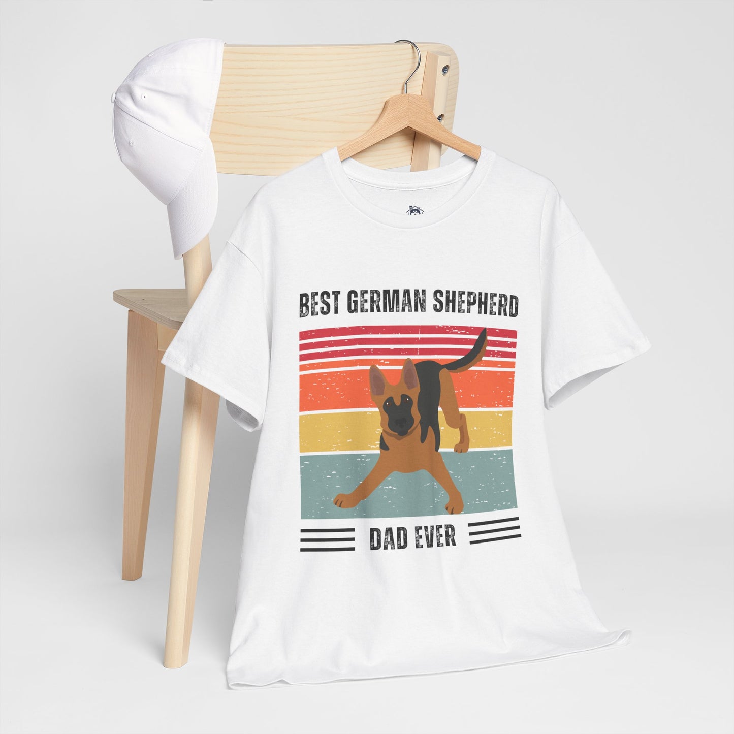 "Best German Shepherd Dad Ever" T-shirt, Funny German Shepherd T-shirt, T-shirt For German Shepherd Lovers, German Shepherd Dad T-Shirt, Unisex Cotton Tee.