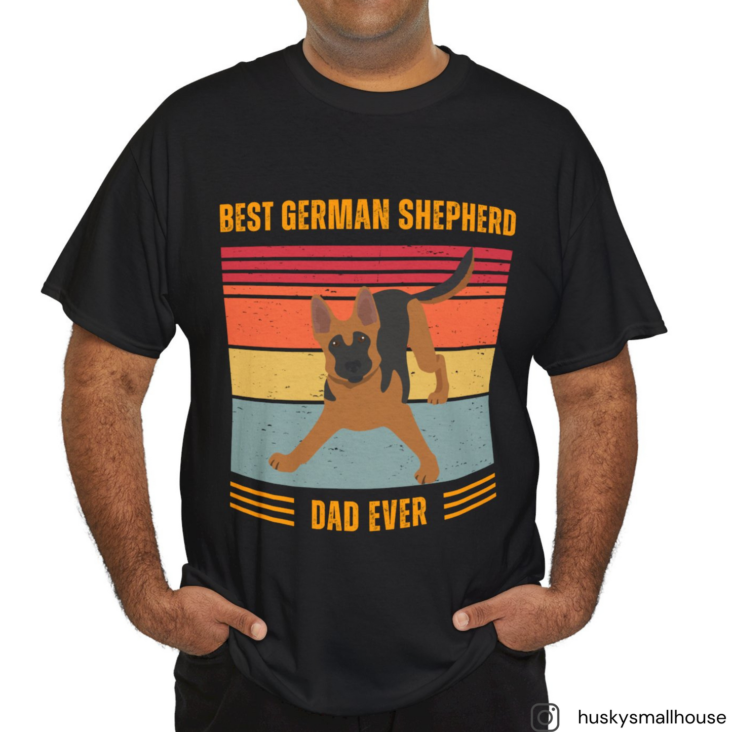 "Best German Shepherd Dad Ever" T-shirt, Funny German Shepherd T-shirt, T-shirt For German Shepherd Lovers, German Shepherd Dad T-Shirt, Unisex Cotton Tee.